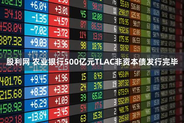 股利网 农业银行500亿元TLAC非资本债发行完毕