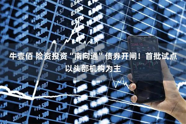 牛壹佰 险资投资“南向通”债券开闸！首批试点以头部机构为主